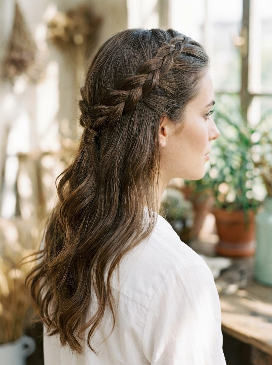 Halboffener French Braid - Halboffene Flechtfrisur